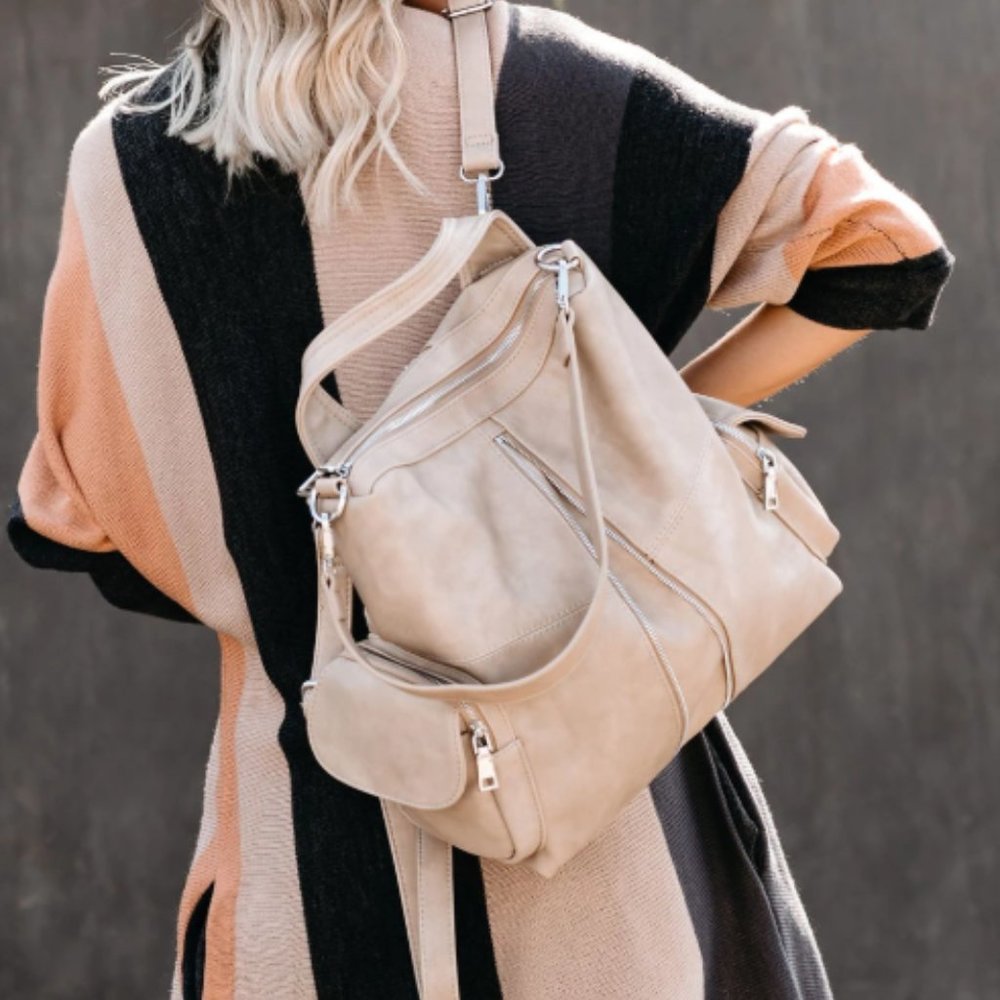 NEW Vegan Leather Backpack and Tote